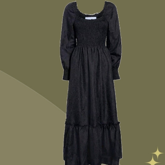 Hill House Dresses & Skirts - ✨ NWT Hill House home Emily nap dress in black crushed taffeta